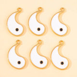 20Pcs Yin Yang Kung Fu Tai Chi Charms for Couple Necklace