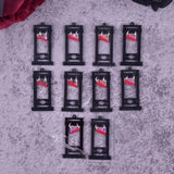 10pcs Bloody Guillotine Acrylic Charms for Jewelry DIY Making