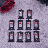 10pcs Bloody Guillotine Acrylic Charms for Jewelry DIY Making