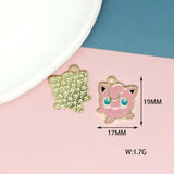 10pcs Cartoon Anime Enamel Charms for DIY Keychain Necklace