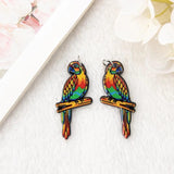 8Pcs Rainbow Fish Charms Acrylic Lips Mushroom Pendant Necklace Earring DIY
