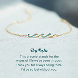 OCEAN WAVE Plated Bracelet Dainty Highs and Lows Friendship BFF Jewelry