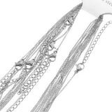 10pcs 1mm Stainless Steel Necklace Chains for DIY Jewelry Making