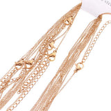 10pcs 1mm Stainless Steel Necklace Chains for DIY Jewelry Making