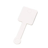 50Pcs 4x10cm Fold Over Paper Cardboard Keychain Self Adhesive Necklace Tags DIY