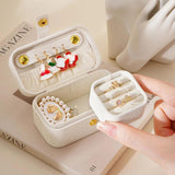 Macaron Jewelry Box Travel Earrings Bag Lipstick Ring Storage Box