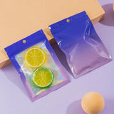 50pcs Gradient Holographic Laser Foil Bags Resealable Zip lock Bags