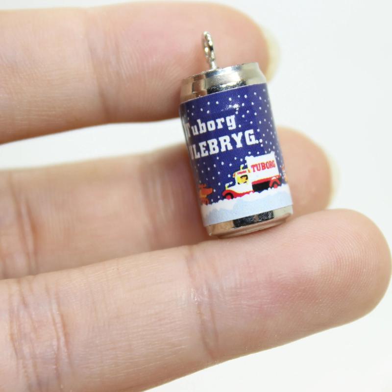 8 Pcs Resin Drink Bottle Charms for DIY Jewelry Making