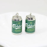 8 Pcs Resin Drink Bottle Charms for DIY Jewelry Making