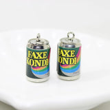 8 Pcs Resin Drink Bottle Charms for DIY Jewelry Making