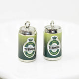8 Pcs Resin Drink Bottle Charms for DIY Jewelry Making