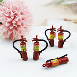 6pcs Fire Extinguisher Enamel Charms Metal Pendant DIY Jewelry Making