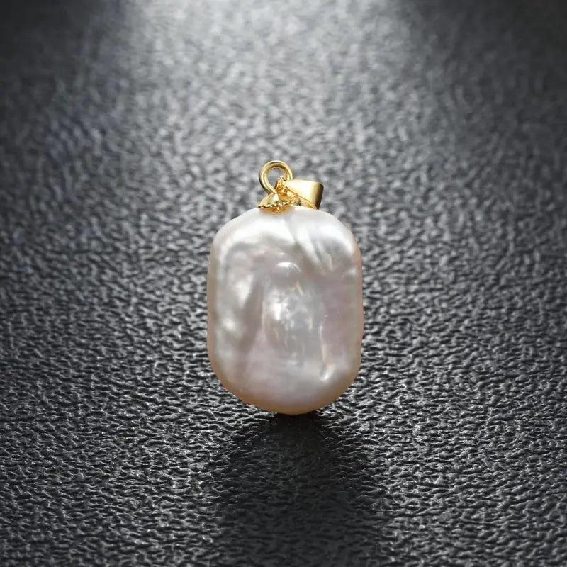 Baroque Freshwater Pearl Pendant 925 Sterling Silver Women's Gift