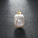 Baroque Freshwater Pearl Pendant 925 Sterling Silver Women's Gift