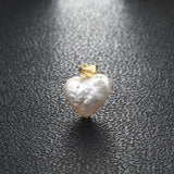 Baroque Freshwater Pearl Pendant 925 Sterling Silver Women's Gift