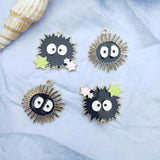 10pcs Anime Charm Enamel Earrings Pendant DIY Necklace Keychain Jewelry Making