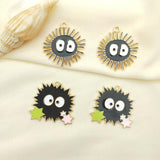 10pcs Anime Charm Enamel Earrings Pendant DIY Necklace Keychain Jewelry Making