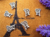 25pcs Spinning Wheel Charms Tibetan Silver 20mm x 14mm