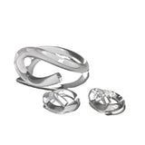 Acrylic Resin E-shaped Bangle Bracelet for Women