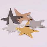 6pcs Geometric Star Earrings & Necklace Pendant DIY Jewelry Making Accessories