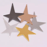 6pcs Geometric Star Earrings & Necklace Pendant DIY Jewelry Making Accessories