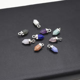 3PCS Clear Quartz Stone Pendant for DIY Jewelry Making