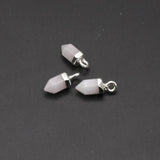 3PCS Clear Quartz Stone Pendant for DIY Jewelry Making