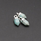 3PCS Clear Quartz Stone Pendant for DIY Jewelry Making