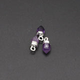 3PCS Clear Quartz Stone Pendant for DIY Jewelry Making