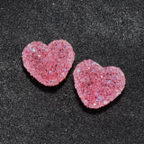 4pcs Hearts Resin Pendant Charms for Jewelry DIY Phone Decoration