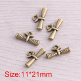 30PCS 11*21mm Graduate Cap Charms Letter Pendant Jewelry