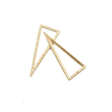 10Pcs Brass Triangle Pendant Charms for DIY Jewelry Making