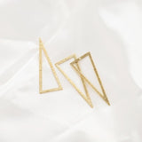 10Pcs Brass Triangle Pendant Charms for DIY Jewelry Making