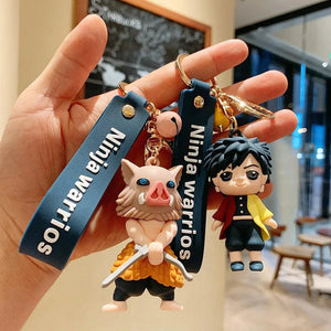 Demon Slayer Nezuko Tanjirou Key Chain Silicone Pendant