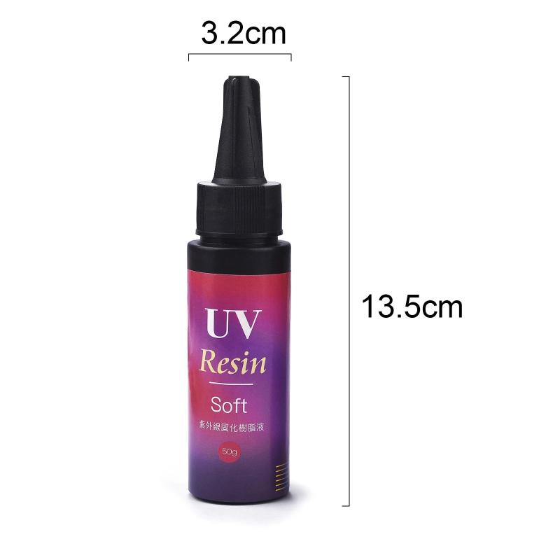 UV Resin Glue Crystal Clear Ultraviolet Curing Epoxy Resin Flexible UV Glue