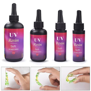UV Resin Glue Crystal Clear Ultraviolet Curing Epoxy Resin Flexible UV Glue