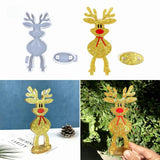 Elk Christmas Decoration Epoxy Resin Mold DIY Desktop Ornament Silicone Mold