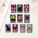 10Pcs Tarot Charms Acrylic Spice Reader Pendant Diy Making