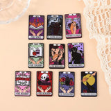 10Pcs Tarot Charms Acrylic Spice Reader Pendant Diy Making