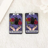 10Pcs Tarot Charms Acrylic Spice Reader Pendant Diy Making