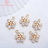 4PCS 13MM Snowflake Charms Pendants High Diy Jewelry Accessories