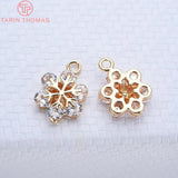 4PCS 13MM Snowflake Charms Pendants High Diy Jewelry Accessories