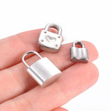 10pcs Stainless Steel Lock Charm DIY Pendant Jewelry Making