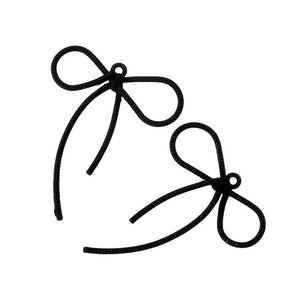 10 pcs High Spray Bow Charm Earring Necklace Alloy Charms