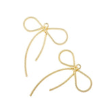 10 pcs High Spray Bow Charm Earring Necklace Alloy Charms