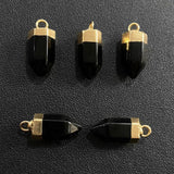 5PCS Natural Reiki Healing Stone Pendant Charms For Jewelry Making