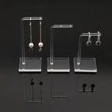 3pcs Acrylic Earring Display Stand Jewelry Showcase Organizer Holder