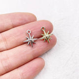 20pcs 12mm 3D Star Coin Charms Wholesales Necklace Earring Bracelet DIY