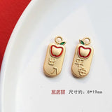 Chinese Character Charms 10pcs/lot, DIY Jewelry Making Accessories