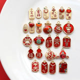 Chinese Character Charms 10pcs/lot, DIY Jewelry Making Accessories